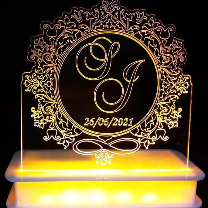 Topo de Bolo com Led